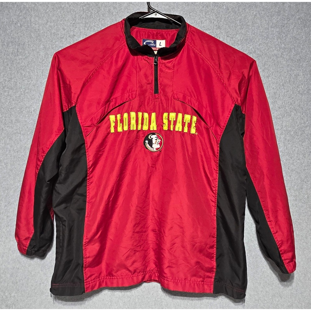 Cadre Florida State Seminoles Garnet/Black 1/4 Zip Jacket Size L - Picture 1 of 11